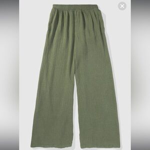 Aerie Gauzy High Waisted Pants 100% Cotton Women’s Sz XL Extra Large Style 7992